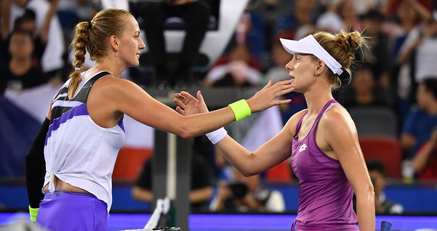 Kvitova and Riske, 2019 Wuhan (Getty)