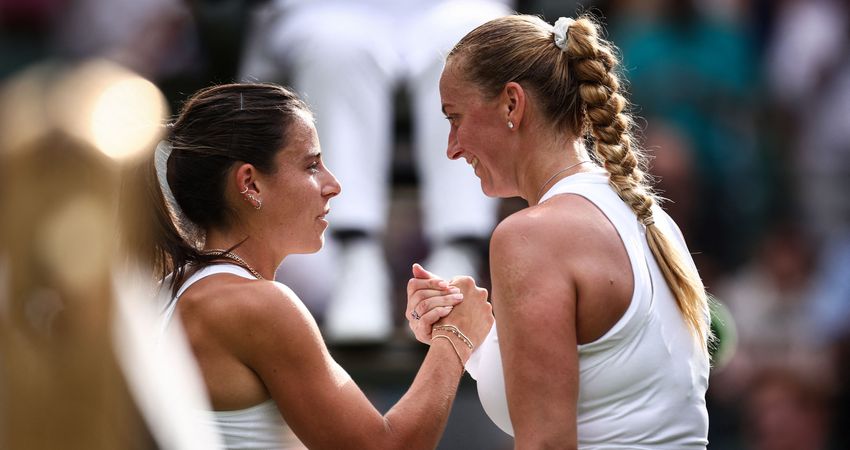 Kvitova and Navarro, 2025 Wimbledon (Getty)